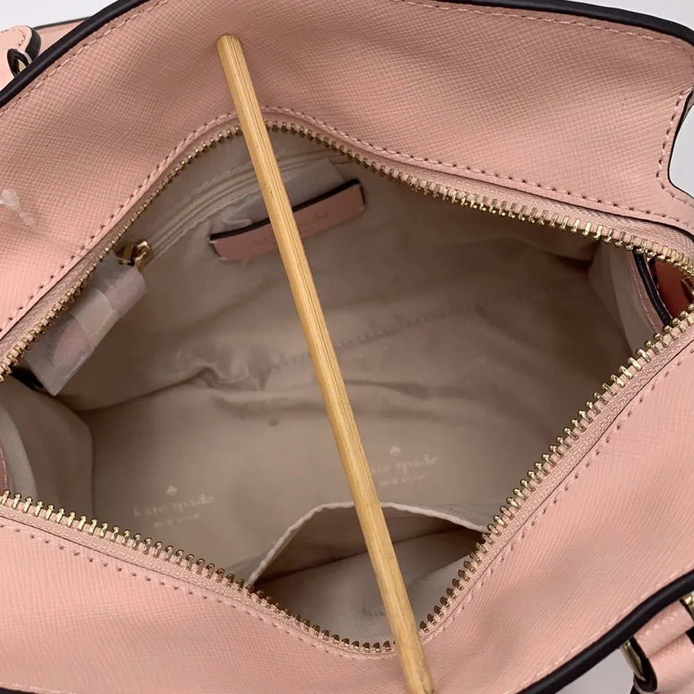 KATE SPADE Madison Saffiano Leather Small Satchel Conch Pink color - Picture 15 of 15